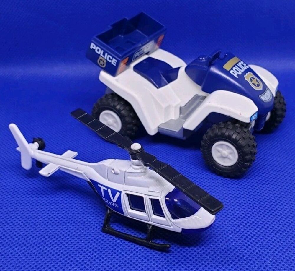 Hot Wheels Matchbox LAPD NEWS 1990s #185 Propper Chopper/Police Four Wheeler...